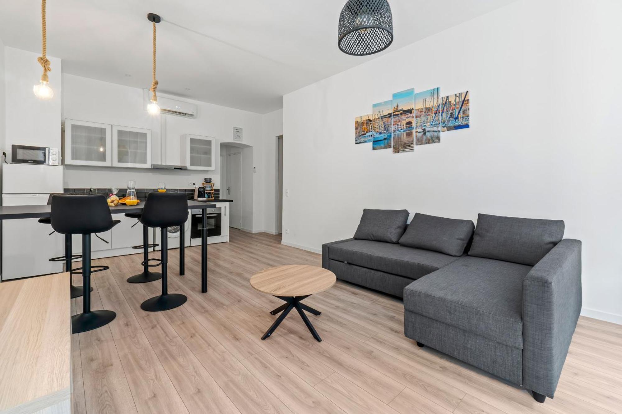 Spacieux T2 Vieux Port Opera Marseille Eksteriør bilde